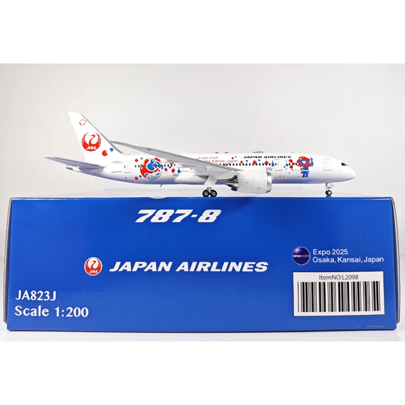 SQ Wings Diecast 1/200 Japan Airlines B787-8 JA823J Model Samolotu ze Stopu Metali Kolekcja Ozdoba Dekoracyjna
