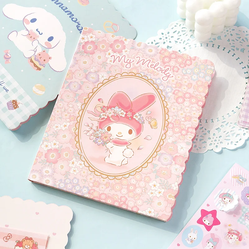 Kawaii Sanrio Kitty Melody Cinnamoroll Envelope Set Cute Festival Message Greeting Card Memo Pad School Supplies Kids Gift