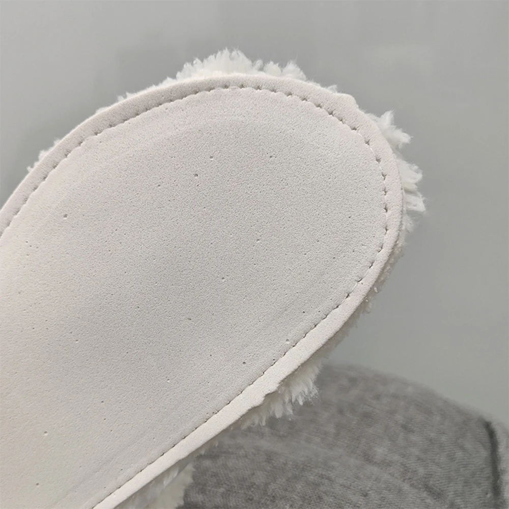 Wintes Keep Warm Short Plush Insole Lining For Slippers Clogs Home Indoor Cotton Shoes Fur Lining For Women Men DIY Accessories