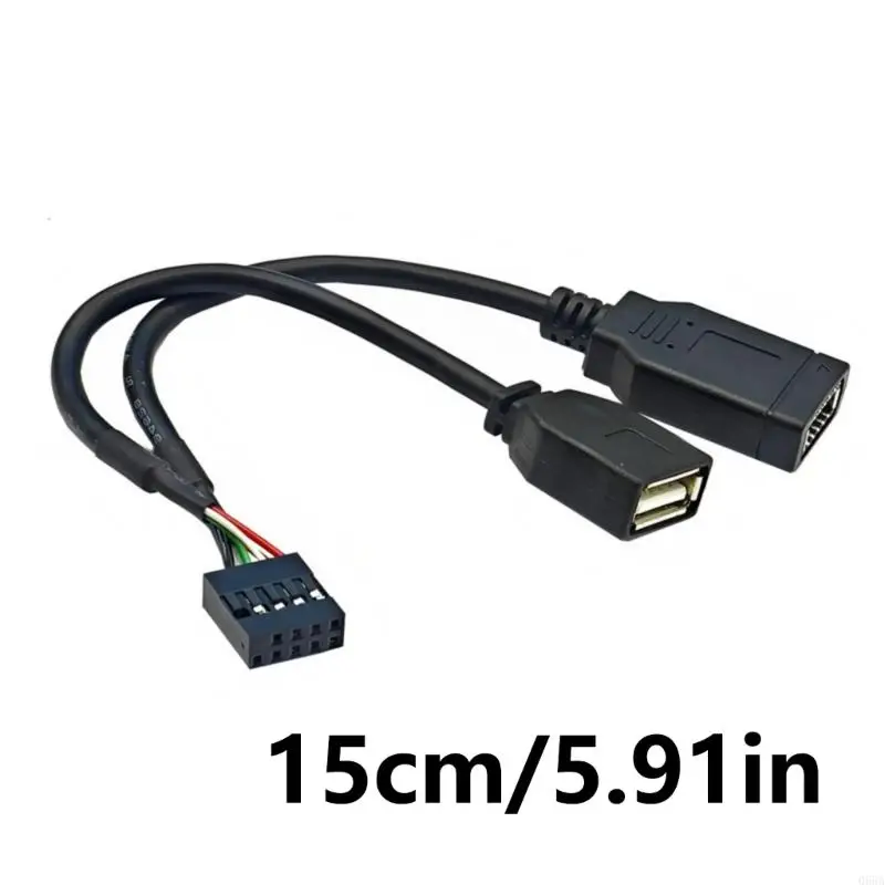 USB2.0 9pin da femmina a USB+tipo E Chiave cavo tipo C Convertitore Cavo 066A