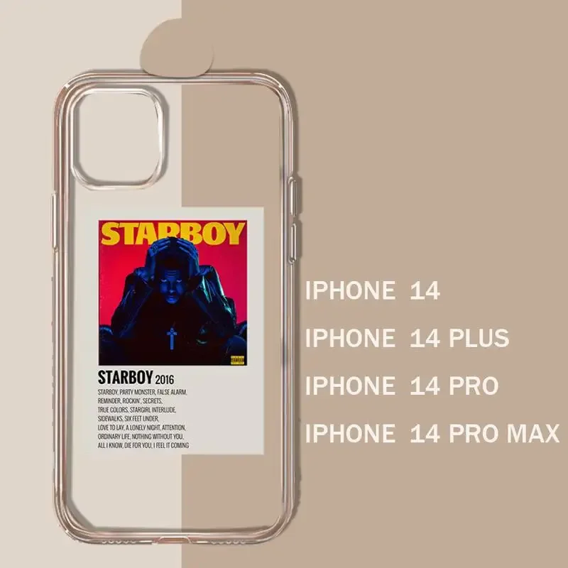 The Weeknd Minimalist Poster Phone Case Transparent soft For iphone 11 13 12 14 15 pro max mini plus