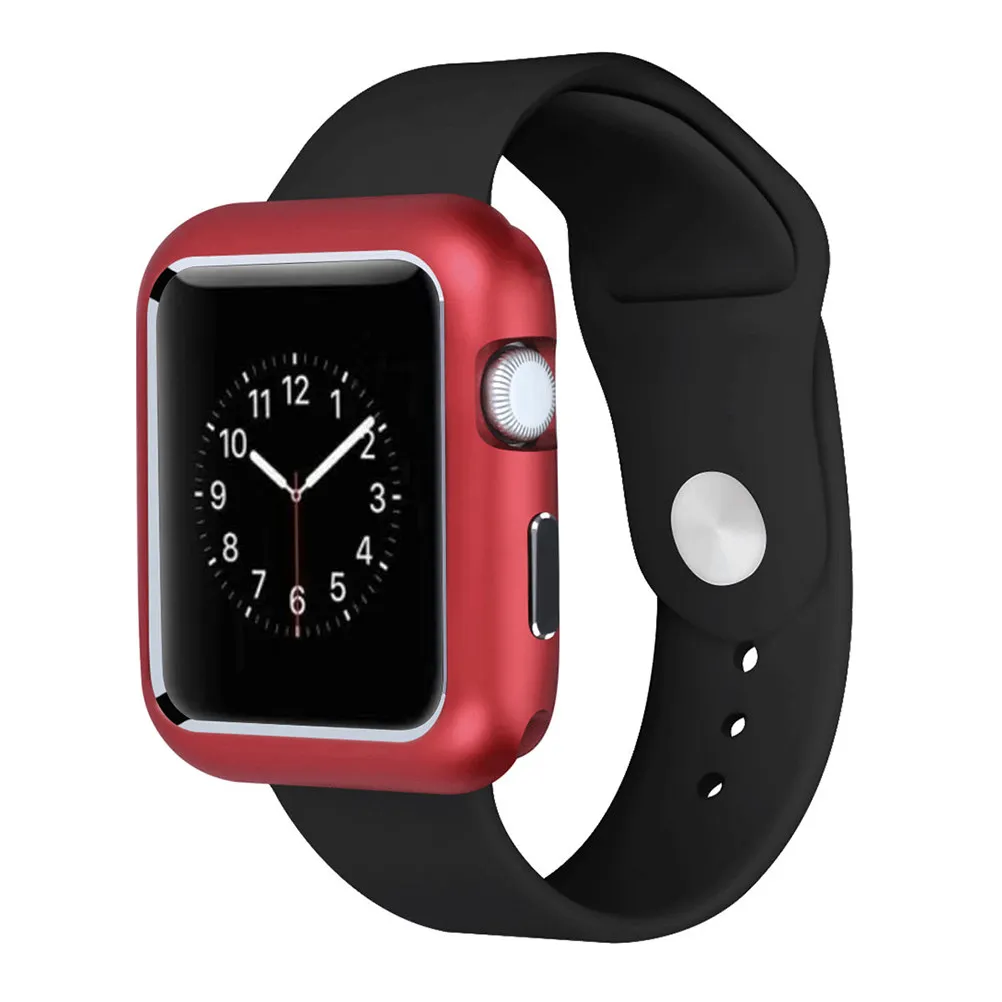 Metal Protective Shell Case Cover Magnetic Adsorption Luxury Bumper for 4 44Mm Red Scratch Proof Watch Case