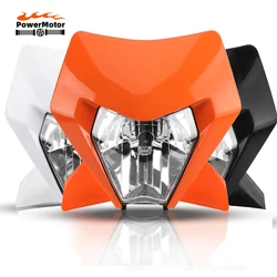 3 Color Motocross Motorcycle LED Headlight Plate Headlamp Fairing For KTM 2024 EXC XC SX XCW EXCF SXW SXF 125-500 Dirt Bike