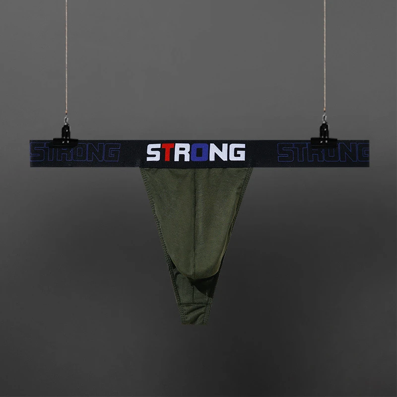 Sexy tоy mens  thongs Low waist tanga hombre sissy gay underwear men thong Modal thong letter string plus size sexy lingеrie new