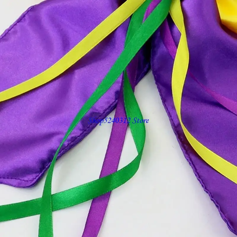 Pinza para con lazo carnaval 634C, horquilla tela práctica, pasadores cómodos para uso prolongado, diseño seguro y