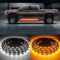 LED Running Board Light Tiras, luzes da porta do carro, marcador lateral, Pickup Truck Acessórios, lâmpada de sinal, Raptor, Dodge, Tundra, 12V, 2Pcs