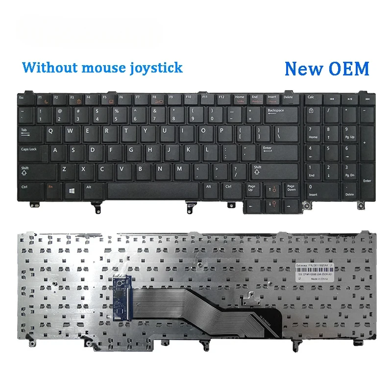 Imagem -03 - Teclado Original do Portátil para Dell M2800 M4600 M4700 M4800 M6600 M6800 P14f Novo