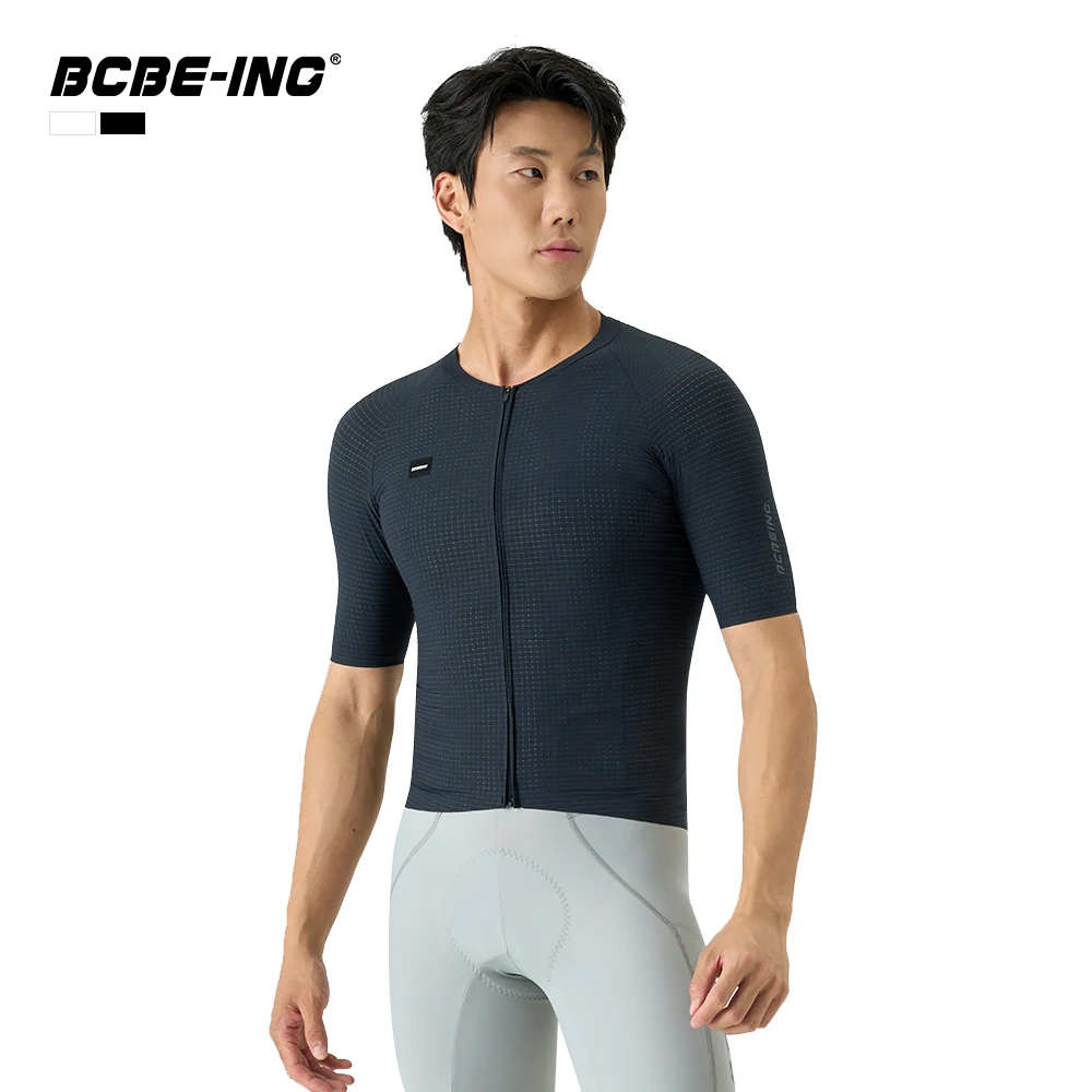 BCBE-ING 2026 Nuevo Jersey de Ciclismo Aero para Hombre, Camiseta de Ciclismo Ligera de Manga Corta para Verano, Ajuste de Competición, Transpirable