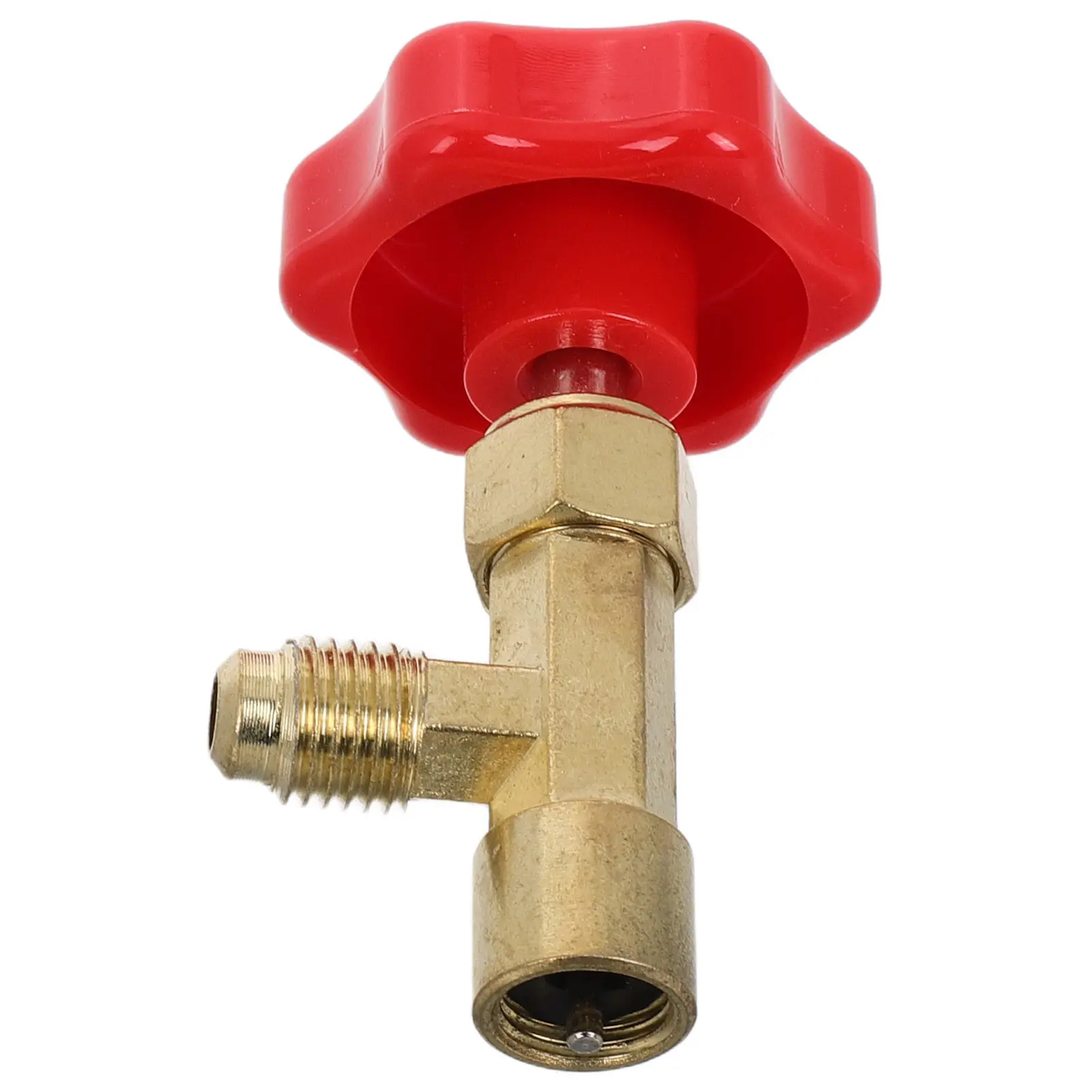 Car Air Conditioning Refrigeration Valve Brass Opener Adapter Tool for Refrigerant Bottle Control Safety Flow Charging Valve