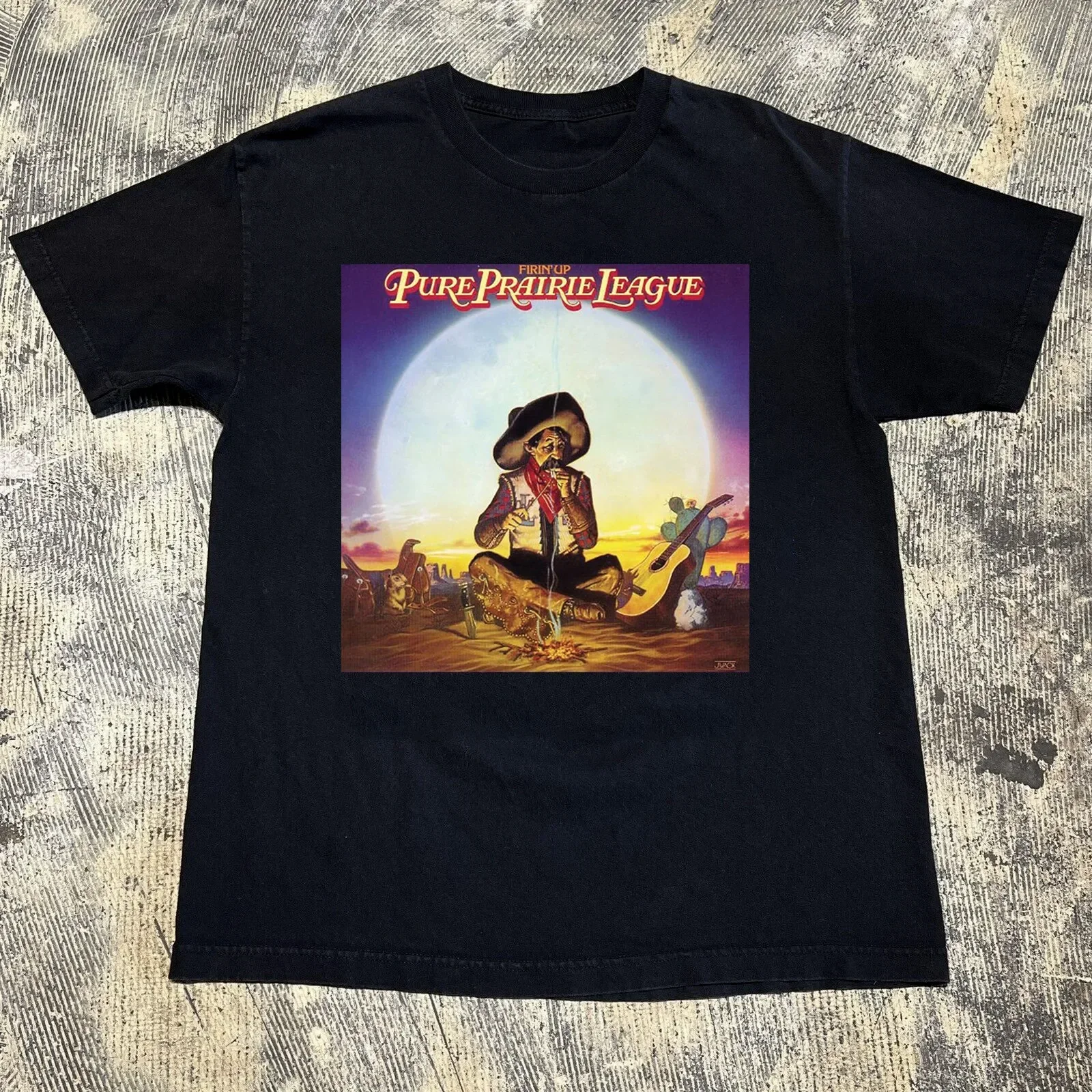 PURE PRAIRIE LEAGUE Band Firin Up Album T Shirt Full Size S-5XL