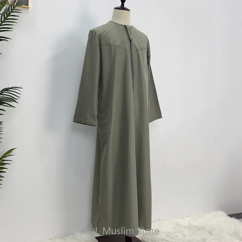 Caftan Marocain Kebaya pour Homme, Vêtement Arabe, Mode Musulmane Décontractée, Robe de Prière, Eid Ramadan