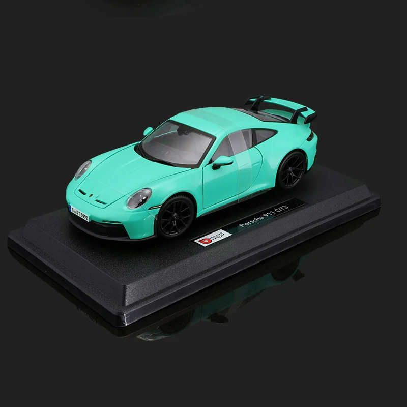 Bburago 1:24 Porsche 911 GT3 New Alloy Luxury Vehicle Diecast Sports Car Model Collection Gifts Die Cast Toys Hobbies Voiture