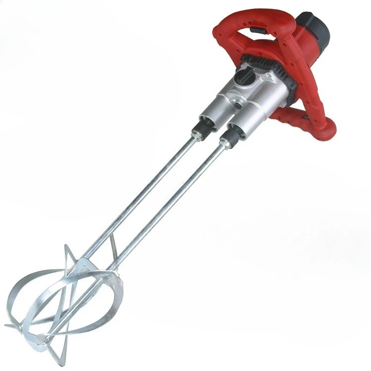 

Handheld Electric Speed Control Paint Coating Cement Concrete Putty Powder Mortar Double Rod Mixer