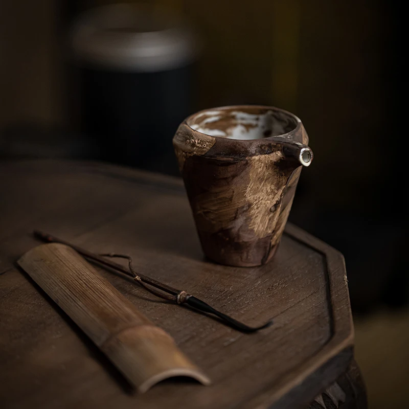 

Handmade Rustic Ceramics Gongfu Tea Set High End Fair Cup Tea Brewing Tool Dehua County Craft Color Glaze Diningware