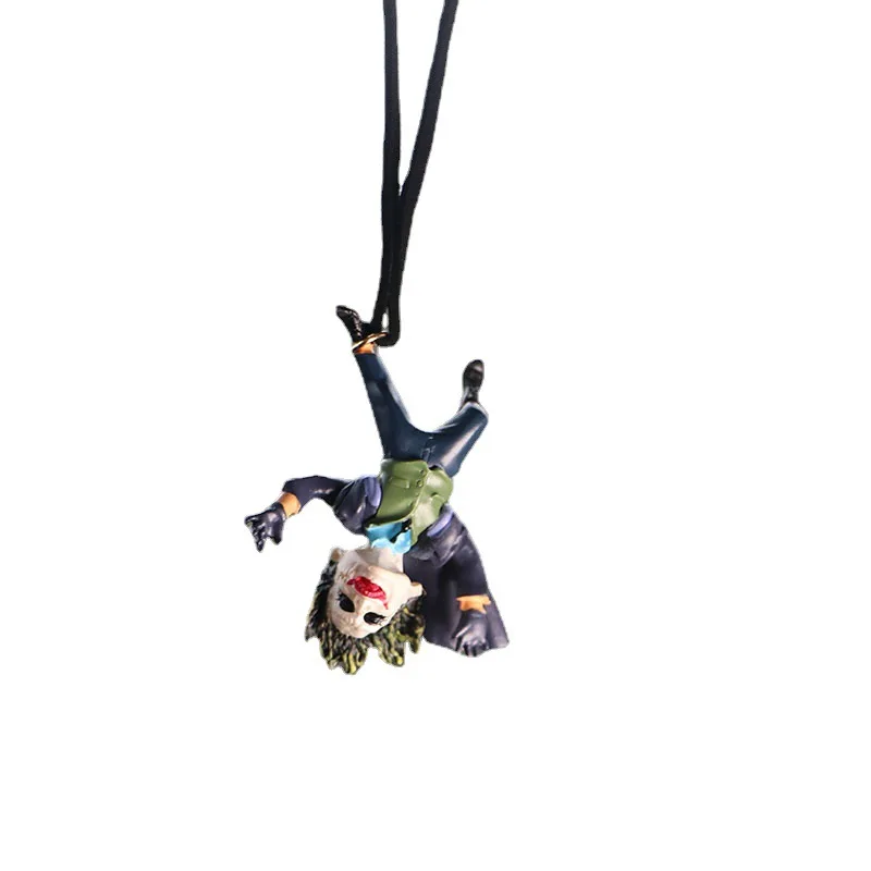 Car Interior Ornaments Accessories Hot Toys Action Figure The Movie Batman Joker Auto Rearview Mirror Hanging Pendant Decoration