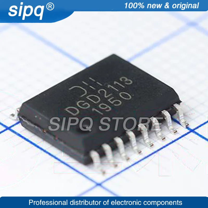 

10PCS/LOT DGD2113S16-13 DGD2113S16 HALF BRIDGE 2 2.5A 15NS 13NS 10V~20V 2.5A SO-16 GATE DRIVE ICS Original In Stock