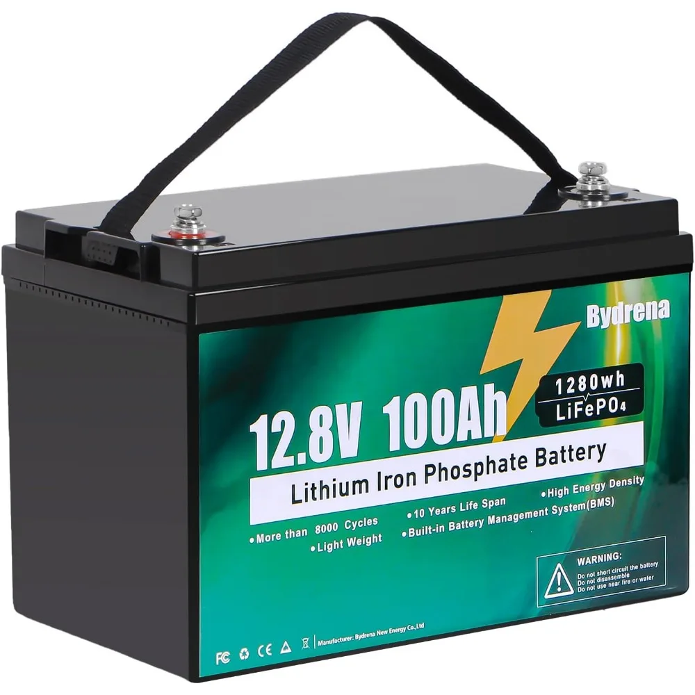 

12v 100Ah LiFePO4 Battery 15000+ Deep Cycle 150A BMS Rechargeable lithium iron phosphate Low-Temp Protection, for Golf Cart RV M