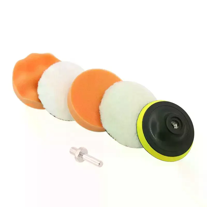 6Pcs Foam Pad Buffer Kit Polishing Machine Wax Pads 3/4/5/6/7 Inch For Removing Scratches Car Polishing Sponge Pads Set
