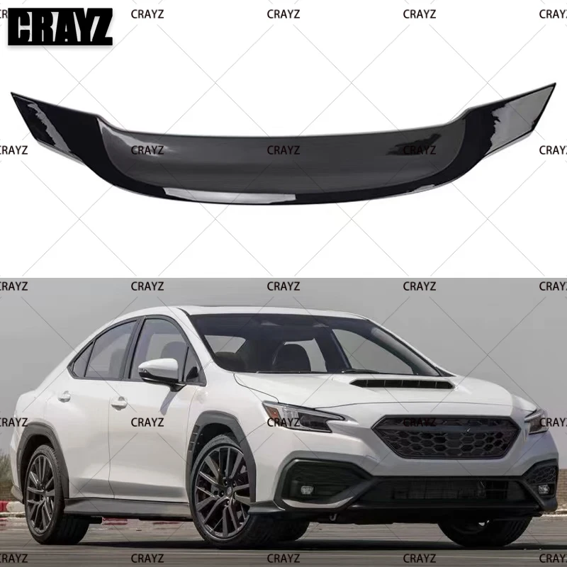 For Subaru Impreza NEW WRX STI 2022 2023 2024 R Style Black Spoiler ABS Plastic Rear Spoiler Wing Trunk Lip Boot Cover