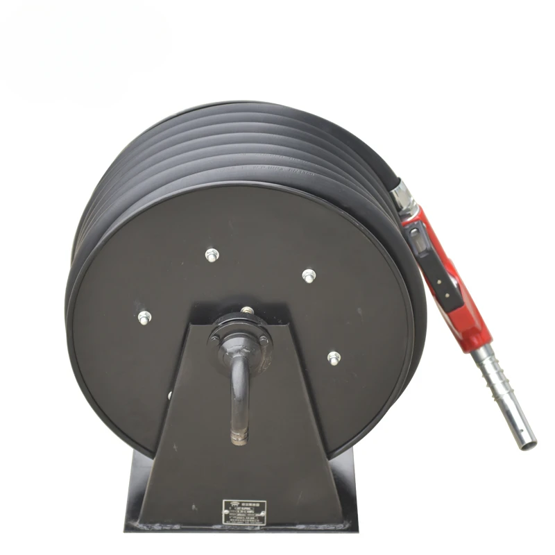 1 inch 15m fuel hose stainless steel automatic reel with fuel nozzle