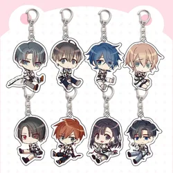 Anime MILGRAM Keychain Haruka Sakurai Futa Kajiyama Mikoto Creative Figures Key Chain Ring Holder Jewelry Accessories Fans Gift