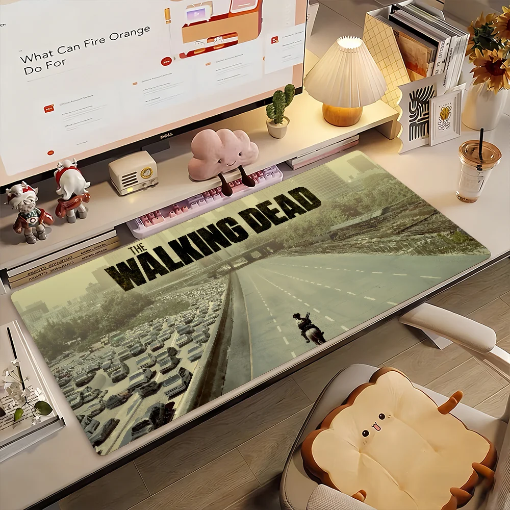 

Коврик для мыши TV The W-Walking D-DeadS, нескользящий, резиновый, для геймеров, балансирующий, компьютерный коврик, декоративный настольный коврик, для ноутбука, офисный, большой