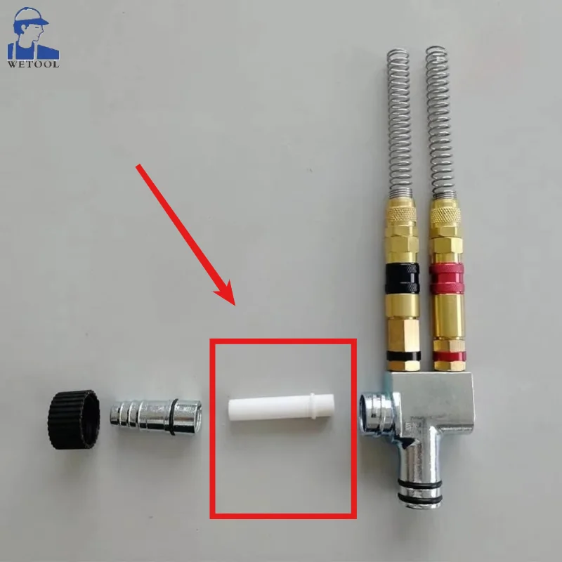 Wetool  Insert Sleeve  IG02 Powder Coating Gun Spare Parts Powder Injector Insert Sleeve Insert Core Replacement 377724