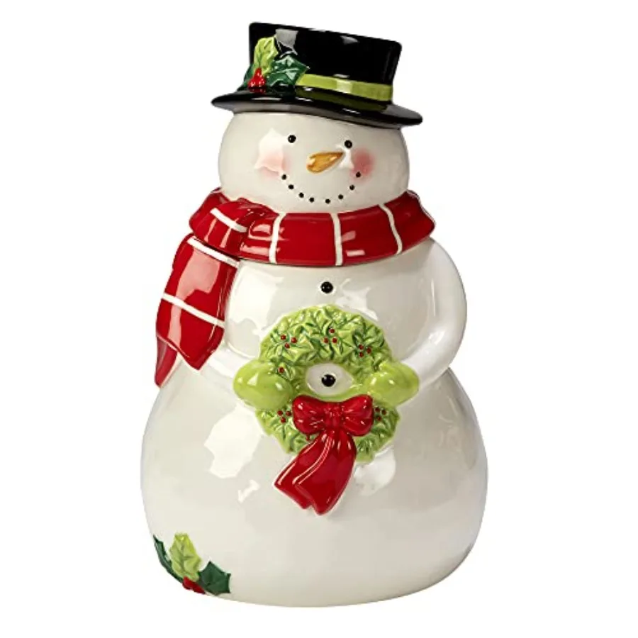 

Holiday Magic Snowman 3-D Cookie Jar 78 oz.