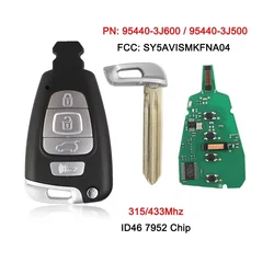 SY5 SVI-SMKFNA04 muslimax/muslimah 433MHz PCF7952A Chip Smart Remote Key Fob per Hyundai Veracruz 2007-2012