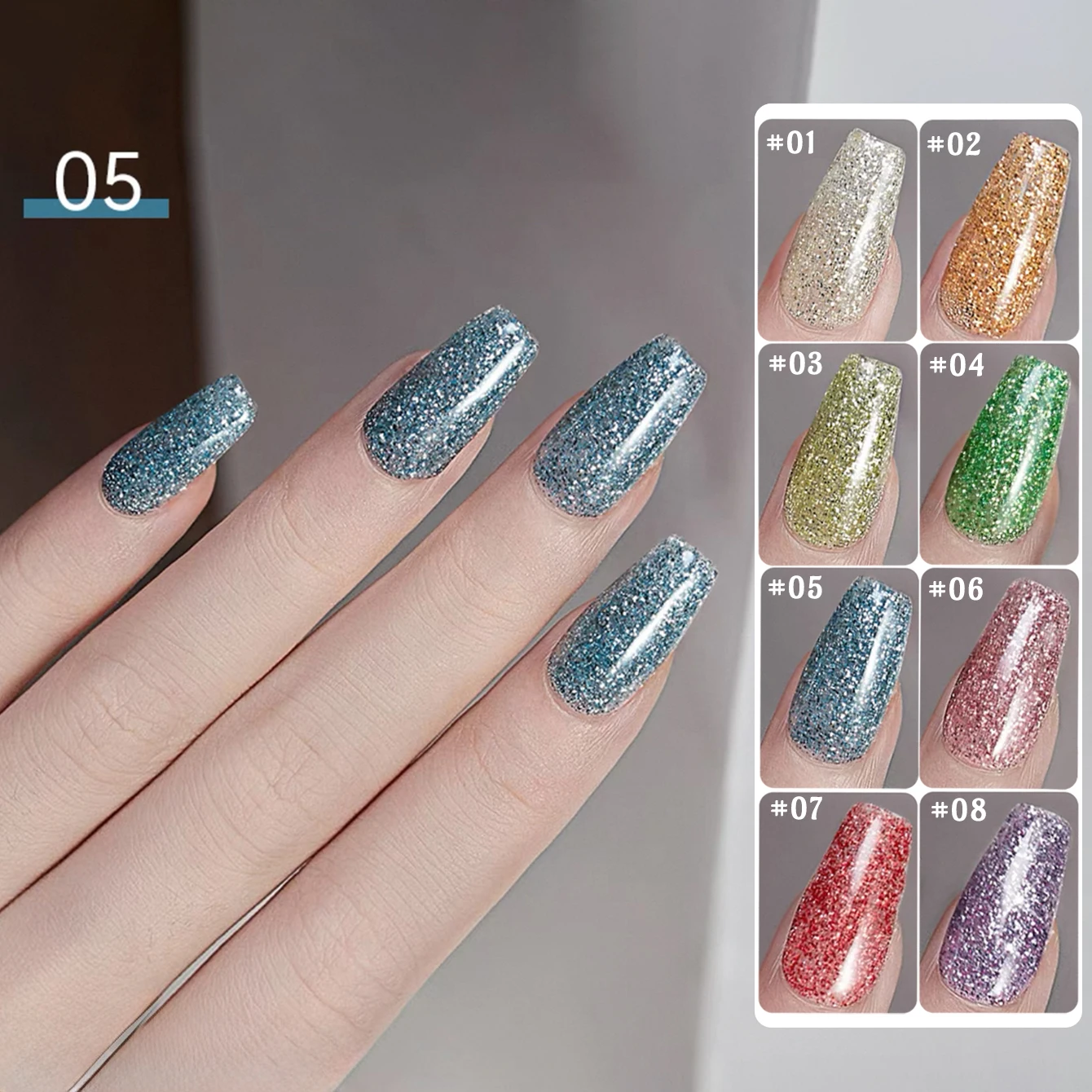 MN 12ML トップセラー ドーパミンフラッシュ クラッシュダイヤモンドジェルネイルポリッシュ ネイルアート クラッシュダイヤモンドジェル レッドネイル イエローネイル