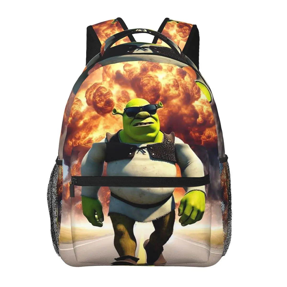 Cherub Shrek Meme Graphic Backpacks Boys Girls Bookbag Children School Bags Cartoon Travel Rucksack Shoulder Bag Large Capacity