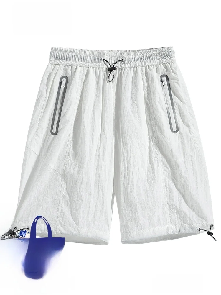 

Wassup Erika Summer Casual Elastic Sports orts Men's Women's Loose Fit Five-Quarter Length Breathable Comfortable Nylon