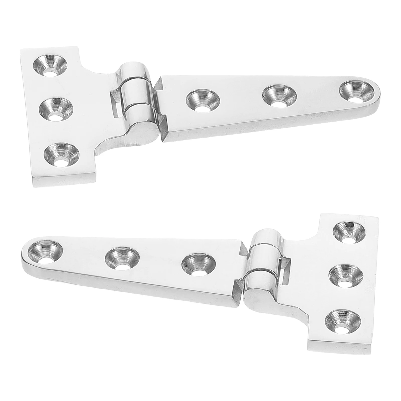 

2pcs Stainless Steel Hinge Heavy Duty T Shape Marine Grade Boat Accessories Cabinet Door Hardware Deck Hinges