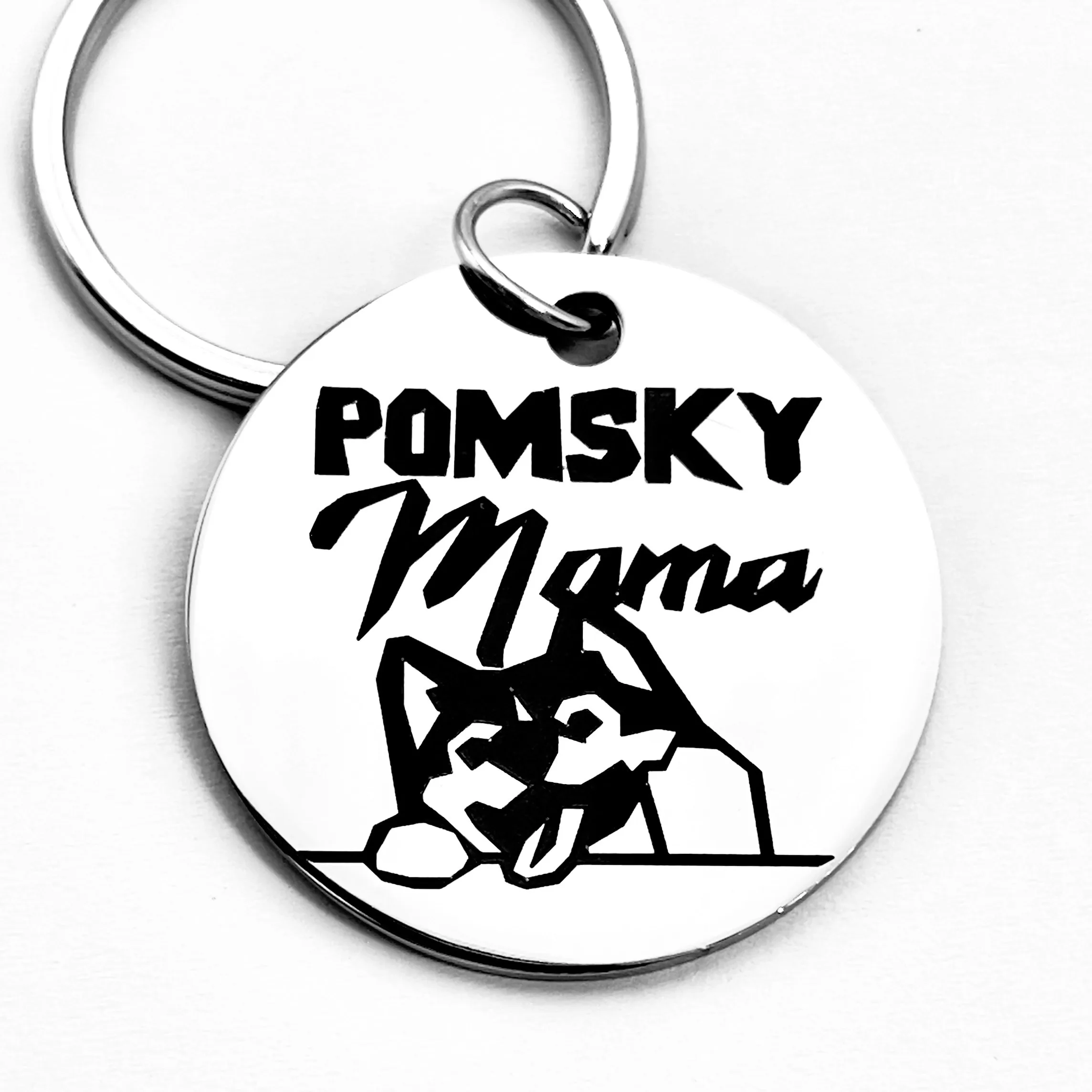 Lindo llavero de mamá POMSKY y lindo regalo, adecuado para amantes de los perros y buenos amigos que propios perros