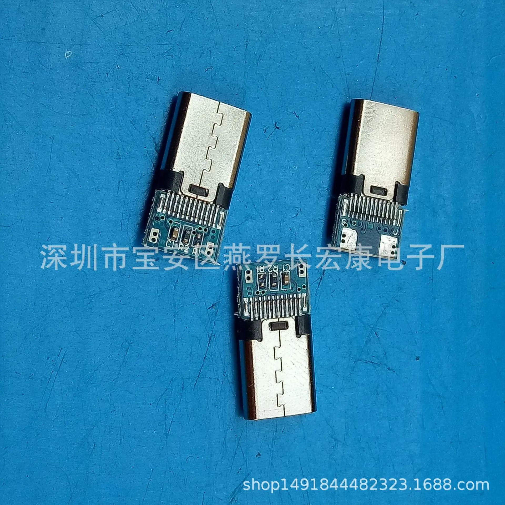 For patch/sinking board USB 3.1 C-TYPE male, sinking board SMT full sticker, double row of pins/double shell, sticker