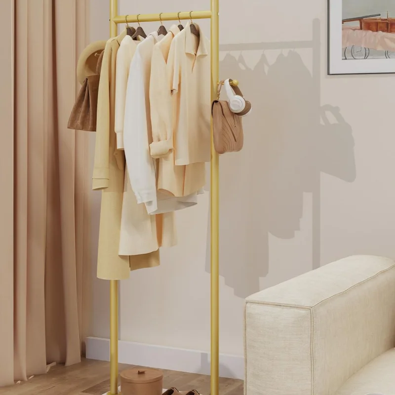 Custom.-Border Hanger Modern Hanger with 2 One Hooks and Stone Plate Base Industrial Tree Clothes Rack Bedroom