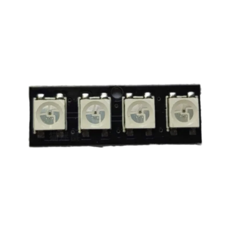 2pcs/Lot 4-LED WS2812 5050RGB Full‑Color Strip Module for MCU Development Board Supporting Rainbow Driving