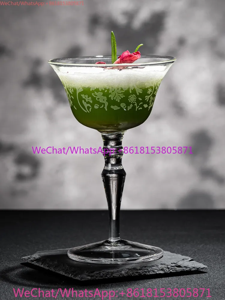 Creative cocktail glass goblet tipsy bar