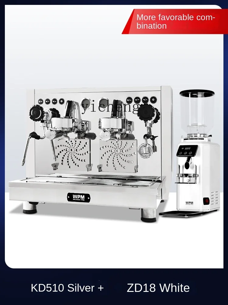 ZF Coffee Machine Semi-automatic Rotary Pump Boiler Large and Medium-Sized Coffee Shop Commercial Use