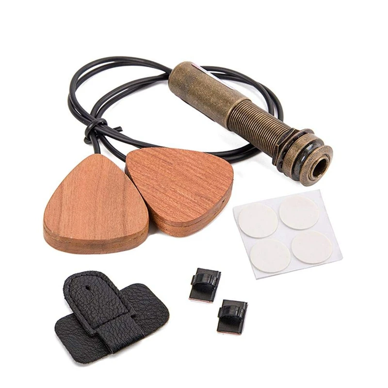 Classical Folk Acoustic Guitar Playing Board Pickup Free Hole Ukulele Box Drum Universal Perfect Sound Quality