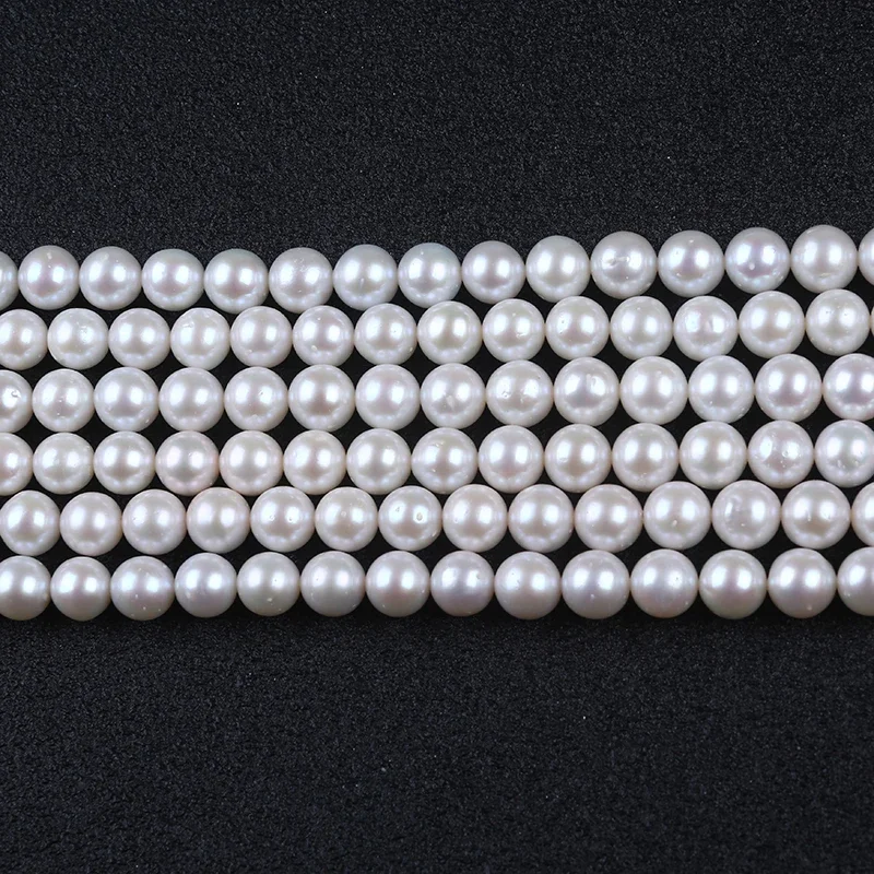 8-9mm White Chinese Akoya Pearls Strand For Jewelry Making