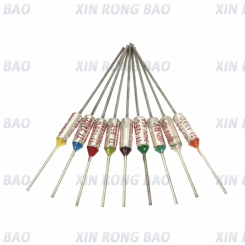 TF Thermal Fuse RY 10A 250V Temperature 65C 73C 75C 85C 100C 110C 120C 130C 152C 165C 172C 185C 192C 200C 216C 240C 280C 300C