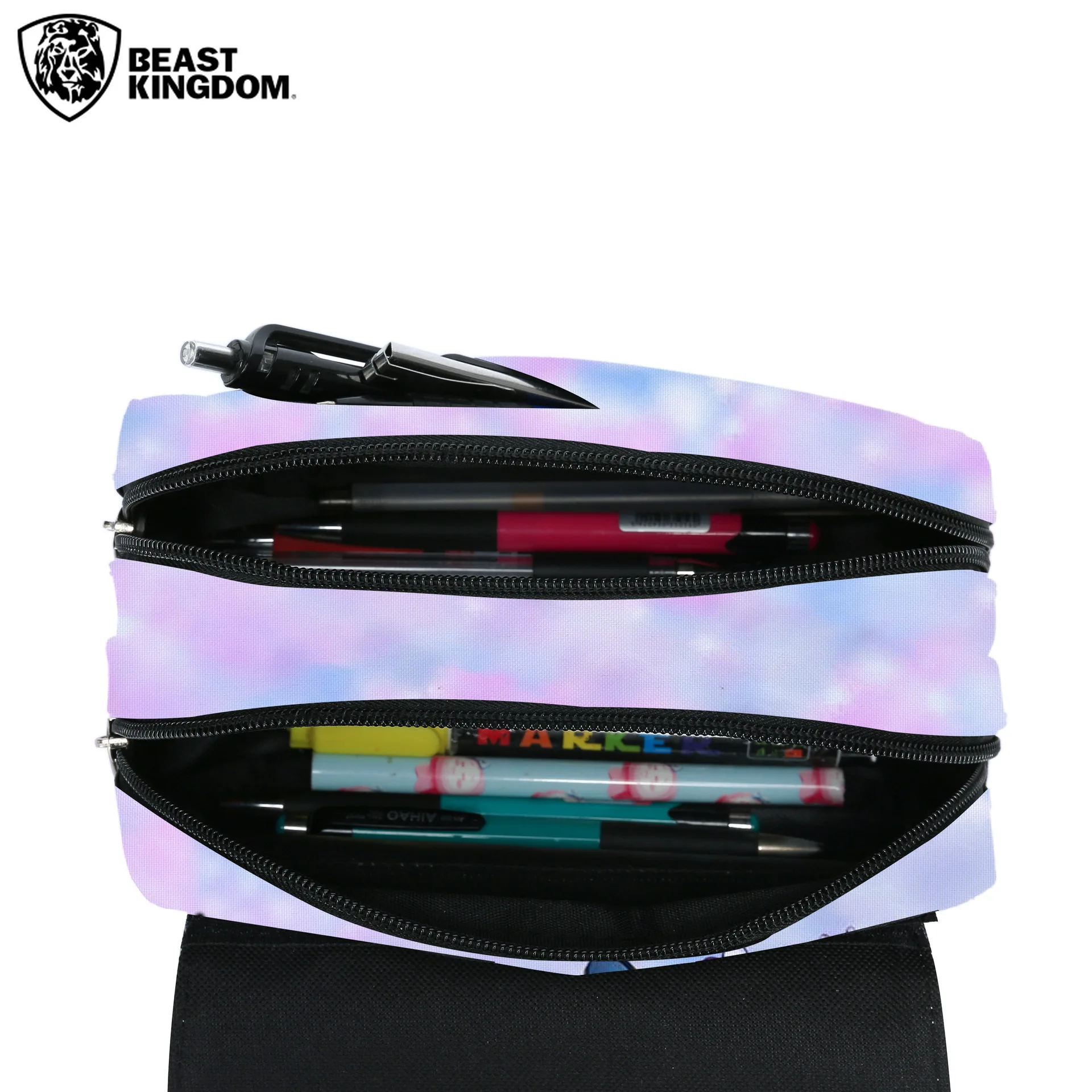 حقيبة أقلام رصاص بسعة كبيرة ، حقائب أنيمي لطيفة ، حقيبة قلم رفرف مطبوعة بالكامل ، صندوق قرطاسية كرتوني ، حقيبة مدرسية