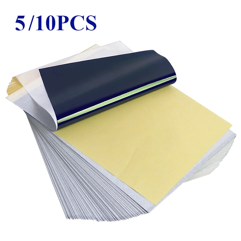 

5/10pcs Tattoo Transfer Paper Master Classic 4 Layers Freehand Tattoo Transfer Machine Thermal Copier High Quality Stencil