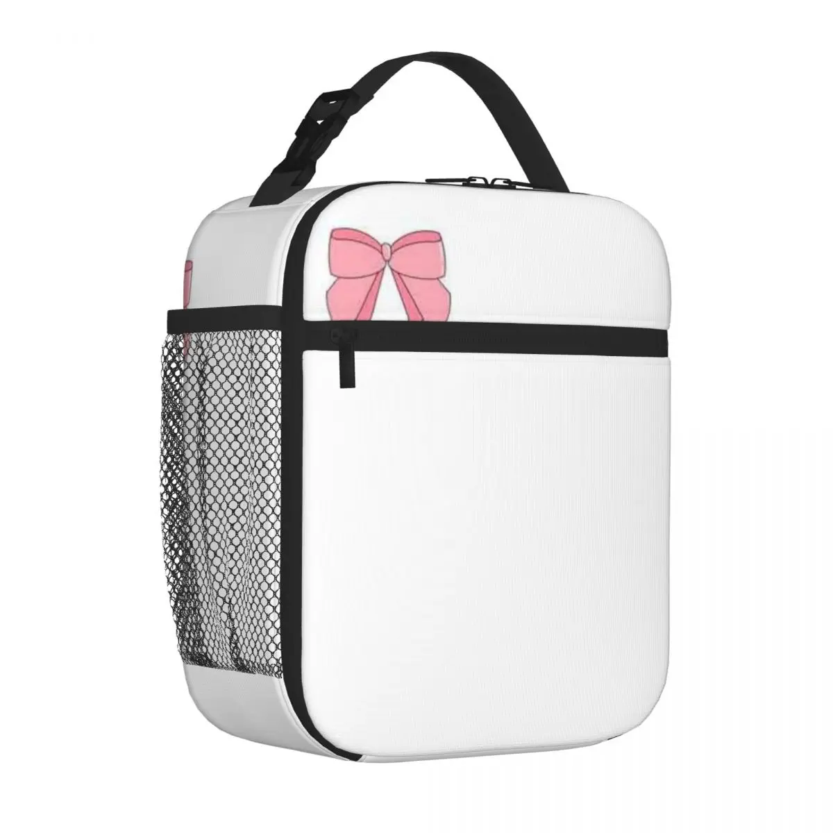 Bestselling Pretty And Pink Bow Retro Lightweight Lunch Bag Daily Meal Prep Travel Lunch Bag