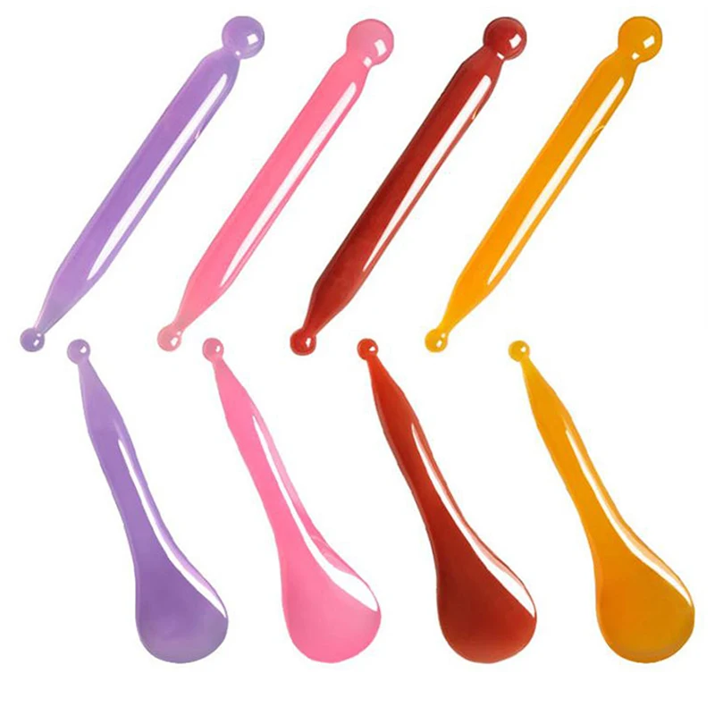 Gouache Scraper Facial Massager Eye Scraping Face Massage Meridian Therapy Guasha Board Body Health Care Gua Sha Plate Tool