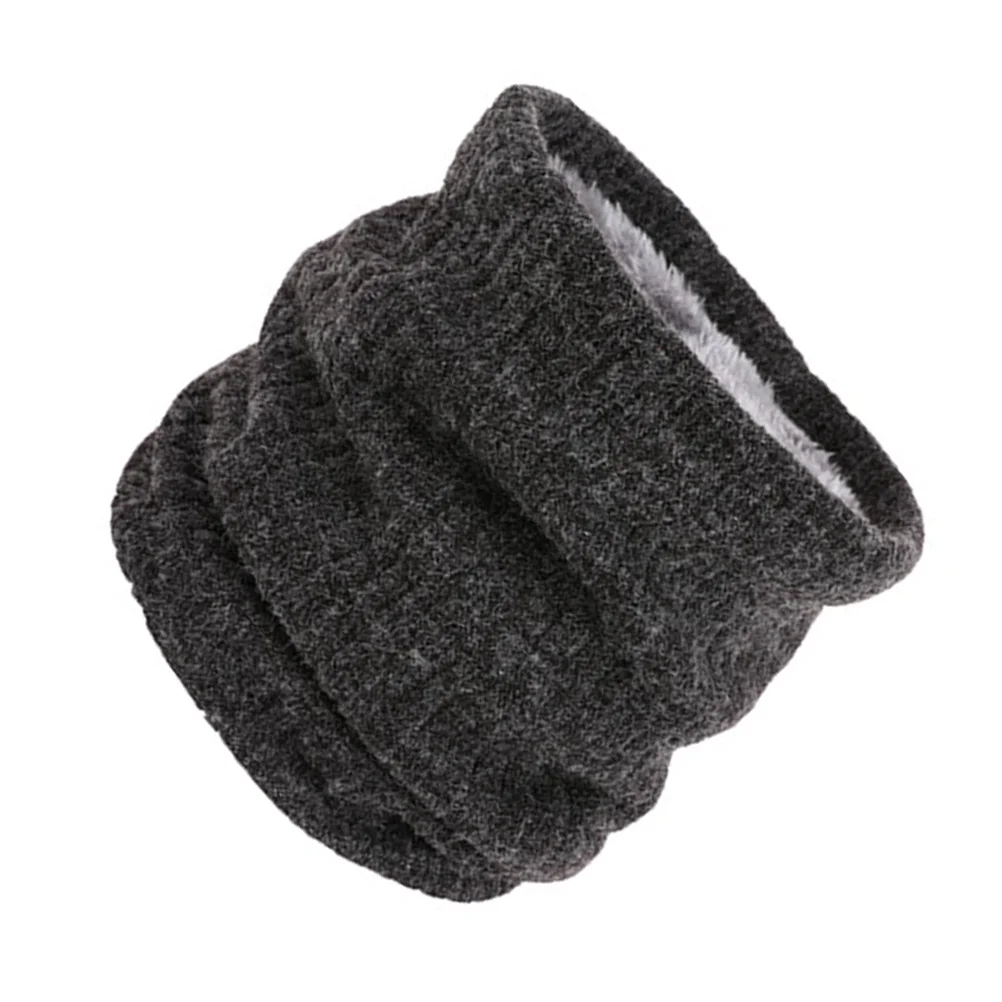 

Winter Scarves For Women One Size Stretchy Thick Knit Circle Scarf Fleece Lined Warm Windproof Neck Warmer Chunky Pure