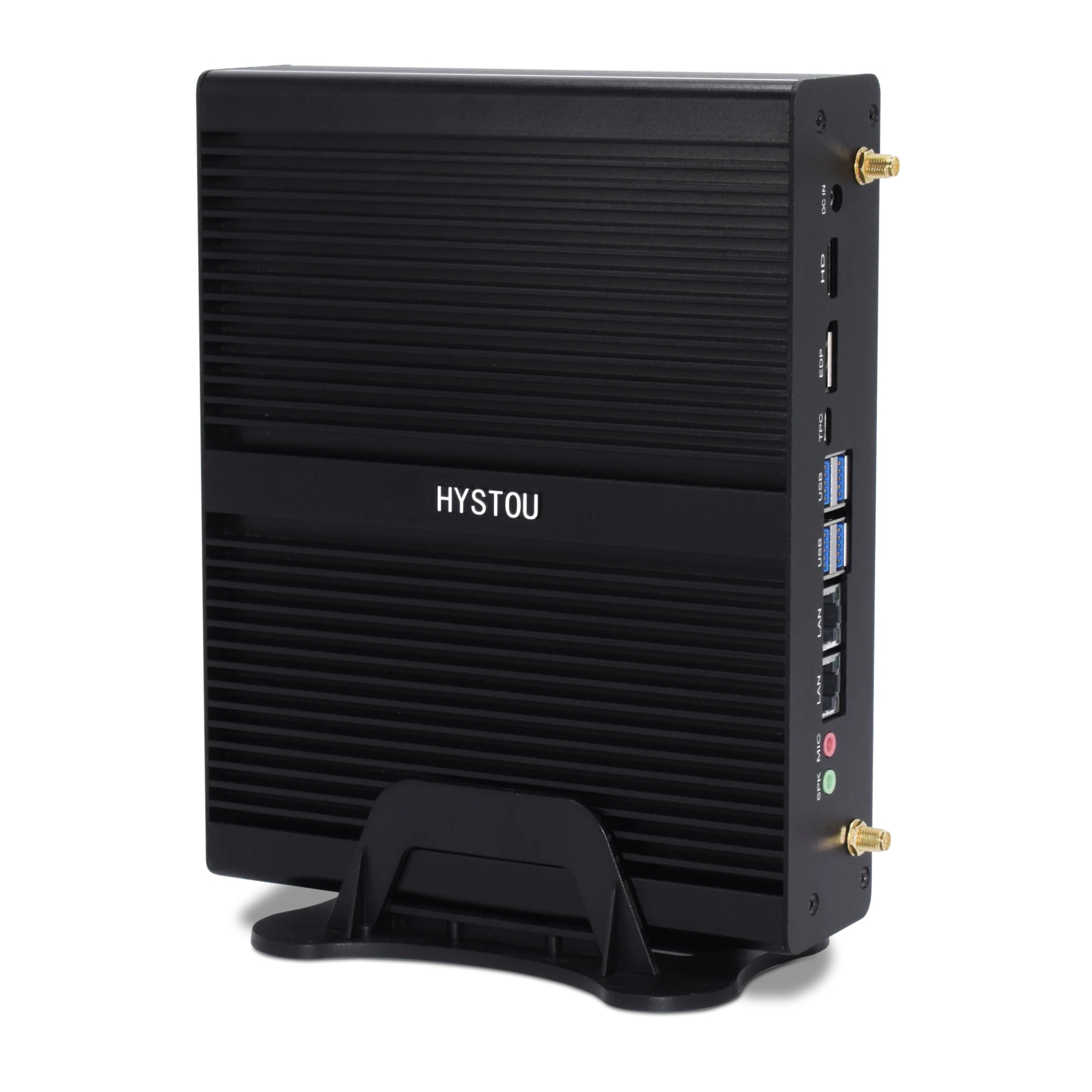 HYSTOU-Mini PC de cine en casa, ordenador portátil sin ventilador, Inter Core i7-8565U o 10510U UHD Graphics 620 HDxDP, Win10 Linux