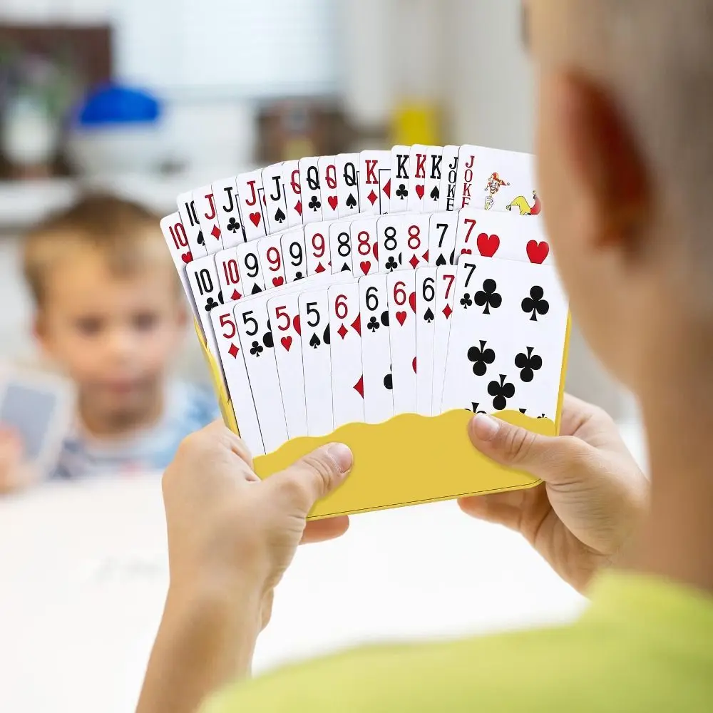 New Three-Layer Card Holder Expandable Portable Expandable Card Holder ABS Multi-Functional Playing Cards Holders Party