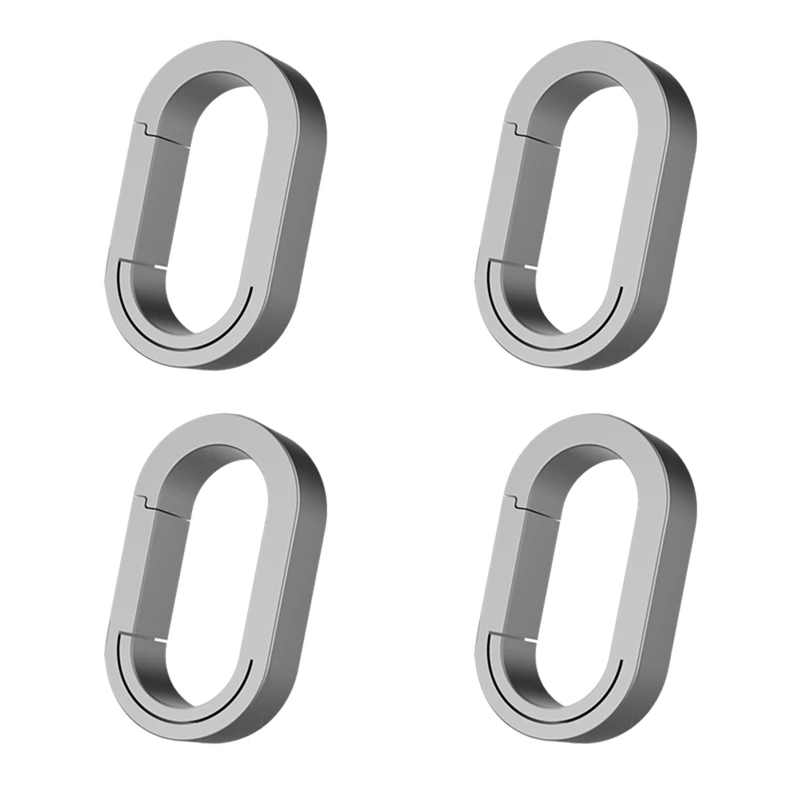 Smart-4 шт., мини-брелок из титанового сплава, пряжка, универсальный разъем, универсальное кольцо, вспомогательное кольцо